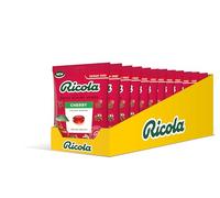 Ricola Cherry Cough Drops Bag, Pack of 12, Naturally Effective Throat Lozenges, Sugar Free Cough Sweets, 70 g