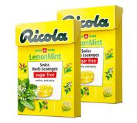 Ricola Lemon Mint Candy Pack of 2 Pouch, 2 x 40 g