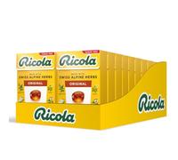 Ricola Original Sugar Free Swiss Herbal Sweets, Herb Drops, Sweet Box 45g - Pack of 20 Boxes