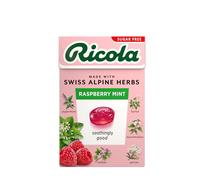 Ricola Raspberry Mint Sugar Free Swiss Herbal Sweets, Herb Drops, Sweet Box 45g - Pack of 20 Boxes