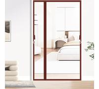 RICOLUS Side Opening Magnetic Screen Door Curtain EVA Transparent Windproof Insulated Door Curtain for Winter