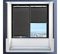 RICOLUS Window Sun Shades for House,Suction Roller Blind Retractable Windshield Sunshade Window Blinds Caravan Blinds for Windows Roller Blind (W45cm/17.7in X H125cm/49.2in)