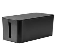 RICOO Cable Tidy Box, Z2301-B Ultimate Cable Box Organiser and Extension Lead Cover, Wire Organiser Box for Safe Cord Management, Tidy Box for Home and Office, 23,5cm x 11,5cm x 12cm, Black