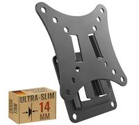 RICOO F0111 Monitor Wall Mount fixed flat approx 13-29 Inch TV Bracket for LED LCD OLED Screens Universal for VESA 50x50-100x100 Black