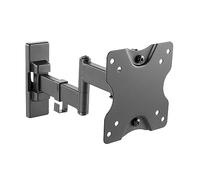 RICOO Monitor Wall Mount S5011 for 13-27 inch Screens, VESA 75x75, 100x100, Durable Steel Design, Tilt & Swivel, Black, up to 20 kg