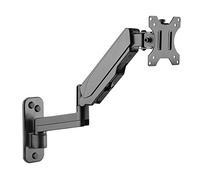 RICOO PC Monitor Wall Mount Height Adjustable Gas Spring Swivelling Tilting for 17-32 Inch Screen S4511 Monitor Mount VESA 75 x 75 100 x 100 mm