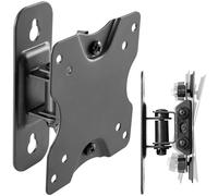 RICOO S3711 Monitor TV Wall Bracket Flat Tilt Swivel 13-27 Inch VESA 75x75 100x100 Universal LCD LED Screen Mount Black