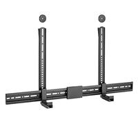 RICOO Sound Bar Bracket LH068, Universal Adjustable Soundbar Wall Mount Kit for TVs with VESA up to 800x400mm, Holds up to 15kg, Black