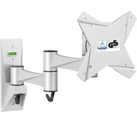 RICOO TV Wall Bracket Mount Tilt & Swivel Universal Monitor Mounting S1711 Holder Arm also for Curved 4K LCD LED Television / 13-32 Inch VESA 75x75 100x100 Silver