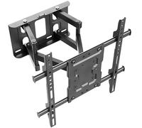 RICOO TV Wall Bracket Tilt Swivel S7244 Universal LED Curved QLED QE LCD Television Mount Flexible Adjustable Extendable Arm Mounting 32" - 65" Inch VESA 200x100 400x400 Black