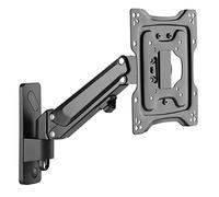 RICOO TV Wall Mount Gas Spring Swivel Arm for 32-55 Inch TV Mount for Wall S4322 Height Adjustable Swivelling Tilting Flat Curved TV Arm up to 23 kg & VESA 100 & 200