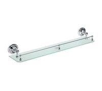 Ricordi shelf in brass and glass, Chrome (OPTIMARIC24CR)