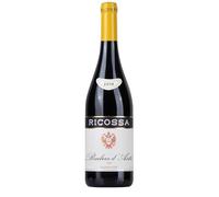 Ricossa BARBERA D’ASTI DOCG SUPERIORE - Piedmont Red Wine from Barbera Grapes - Elegant, Smooth & Intense - Aged in Wood - Fruity and Spicy - 14% vol - 750 ml