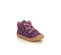RICOSTA Dots Cory Lace Purple Suede Kids Girls First and Baby Shoes 1200502-381