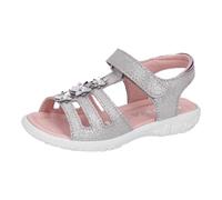 RICOSTA Kids Sandals Cleo,Width: Regular (WMS),Sandal,Summer Shoes,Casual Shoe,Hook-and-Loop,Grey (Graphit / 450),2.5 UK