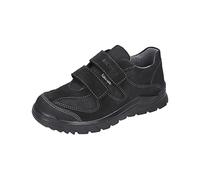 RICOSTA Kids Trainers NIRO,Width: Wide (WMS), TEX,Low Shoe,Sports Shoe,Hook-and-Loop,Hook-and-Loop Fastener,Black (Schwarz / 090),1 UK