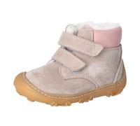 RICOSTA NICO Girls' Low-Top Trainers, Children's First Walking Shoes, Width: Wide, Terracare, Barefoot Shoes, Gravel Pink 650, 4.5 UK Child