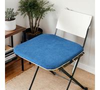 RICPYOIU Memory Foam Dining Room Chair Cushions Velvet Square with Zipper Non Slip Seat Cushions 40 * 40Cm Comfortable Seat Pads Velvet Square Garden Chair Pads,H,1 Count(Pack of 1)