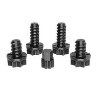 Ricreo Replacement Garden Furniture Screws Kit Compatible with Keter Allibert - 2 Screws 45mm + 2 Screws 34mm + Universal Adapter - Durable Plastic for Outdoor Use