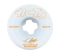 Ricta Asta Reflective Natural Slim Skateboard Wheels 101a White 52mm
