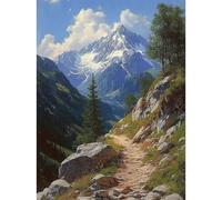 RICUVED Nature Diamond Art Kits,5D Landscape Diamond Painting Kits for Adults,Full Drill Diamond Painting Kits for Beginners Crystal Picture Art for Home Decor 11.8x15.7 Inch