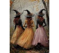 RICUVED Witch Diamond Painting Kits for Adults, 5D Magic Diamond Art Kits Round Full Drill Diamond Painting Kits Picture Crystal Art for Home Decor 30x40cm