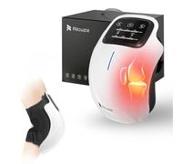 RICUZA Premium Knee Massager Joint Pain Relief with Red Light Heating Massage Therapy, Rechargeable Knee Heat Vibration Physiotherapy Machine for Arthritis, Muscle, Joint Pain for Women, Elder Age,