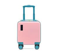 Ridable Travel Trolley Case, Luggage Boarding Case with Wheels and Password Lock, Kids' Ride-On Travel Suitcase for Children's Day Gift, Festival Gift, Pink