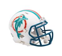 Riddell Mini Football Helmet Speed Miami Dolphins 1980-96