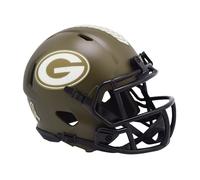 Riddell Green Bay Packers NFL Salute to Service Speed Mini Helmet, Medium