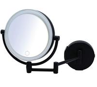 Ridder Make, Cosmetic, Shaving Mirror, Steel, Black, approx. Ø 23,5 x 27,5 cm