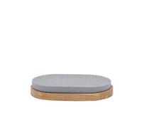 RIDDER Soap Dish, Polyresin, Grey, Approx. 13 x 9,3 x 2,3 cm