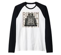 Riddim! Dubstep DJ Reggae Music Festivals Raglan Baseball Tee