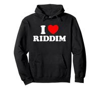 Riddim Heart Funny Cute Favorite Music Dubstep EDM Genre Fan Pullover Hoodie