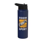 Riddim is My Sport Riddim EDM Lover Stainless Steel Insulated Water Bottle