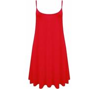 RIDDLED WITH STYLE Ladies Flared Cami Swing Dress Sleeveless Strappy Neck Plain and Printed Camisole Top Strappy Swing Dress Casual Summer Beach Cami Dress