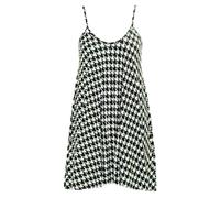 RIDDLED WITH STYLE Ladies Flared Cami Swing Dress Sleeveless Strappy Neck Plain and Printed Camisole Top Strappy Swing Dress Casual Summer Beach Cami Dress
