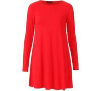 RIDDLED WITH STYLE Women’s Swing Dress Long Sleeve Tunic Top in Tartan, Leopard & Tiger Prints or Plain Design. Stylish, Comfy & Versatile, Sizes UK 8-26