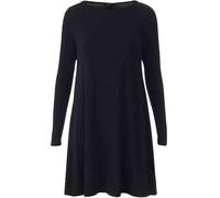 RIDDLED WITH STYLE Womens Tartan Plain Swing Dress Ladies Leopard Tiger Print Long Sleeve Swing Dress Tunic Top 8-26