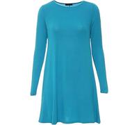 RIDDLED WITH STYLE Women’s Swing Dress Long Sleeve Tunic Top in Tartan, Leopard & Tiger Prints or Plain Design. Stylish, Comfy & Versatile, Sizes UK 8-26