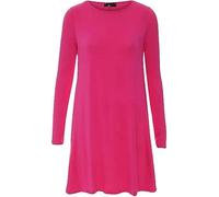 RIDDLED WITH STYLE Women’s Swing Dress Long Sleeve Tunic Top in Tartan, Leopard & Tiger Prints or Plain Design. Stylish, Comfy & Versatile, Sizes UK 8-26