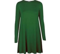 RIDDLED WITH STYLE Women’s Swing Dress Long Sleeve Tunic Top in Tartan, Leopard & Tiger Prints or Plain Design. Stylish, Comfy & Versatile, Sizes UK 8-26