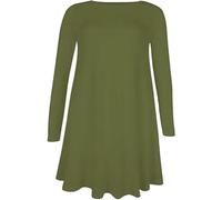 RIDDLED WITH STYLE Women’s Swing Dress Long Sleeve Tunic Top in Tartan, Leopard & Tiger Prints or Plain Design. Stylish, Comfy & Versatile, Sizes UK 8-26