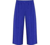 RIDDLED WITH STYLE Womens Crinkle Culottes Crinkle Wide Leg Baggy Shorts Ladies Pleated Elasticated Waist Bottom Pants Casual Wear Summer Beach Culottes Trouser UK Plus Size 12-30 Royal Blue