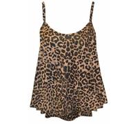 RIDDLED WITH STYLE Womens Plain Printed Swing Cami Vest Sleeveless Strappy Camisole Flared Loose Fit Basic Top Summer Fashion Casual Lightweight Breathable Comfortable Plus Size UK 8-26