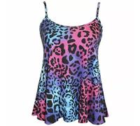 RIDDLED WITH STYLE Women’s Plus Size Plain Swing Cami Vest Sleeveless Strappy Camisole Basic Top