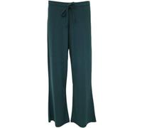 RIDDLED WITH STYLE Women's Plus Size Plain Tie Up Elasticated Waist Palazzo Pants Ladies ITY Wide Leg Flared Baggy Trousers Comfortable Stretch Summer Casual Size UK 12-28 Teal