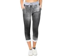 RIDDLED WITH STYLE Womens Turn Up Italian Trouser Ladies Full Length Elasticated Waist Plain and Printed Pocket Tie Up Trouser Pants Christmas Wear Casual Wear Fancy Party Xmas Pants Plus Size 8-22