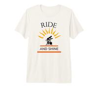 Ride and Shine Cool Spin Class Cycling Premium T-Shirt