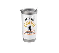 Ride and Shine Cool Spin Class Cycling Stainless Steel Insulated Tumbler